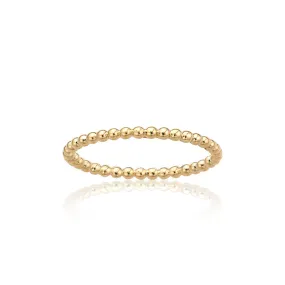 14k Droplet Stacking Ring