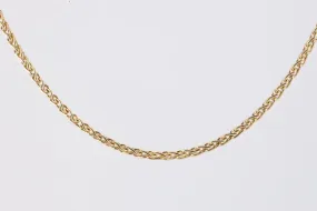 30" 14k Yellow Gold Wheat Chain Necklace (16.29g.)