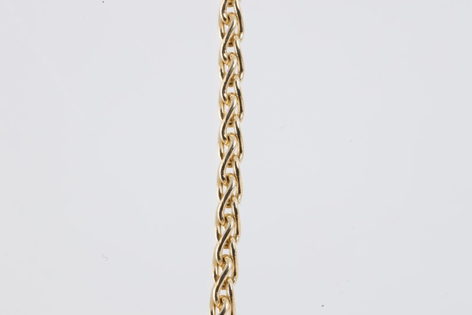 30" 14k Yellow Gold Wheat Chain Necklace (16.29g.)