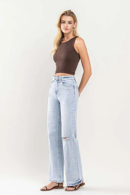 90's Vintage Super High-Rise Flare Jeans