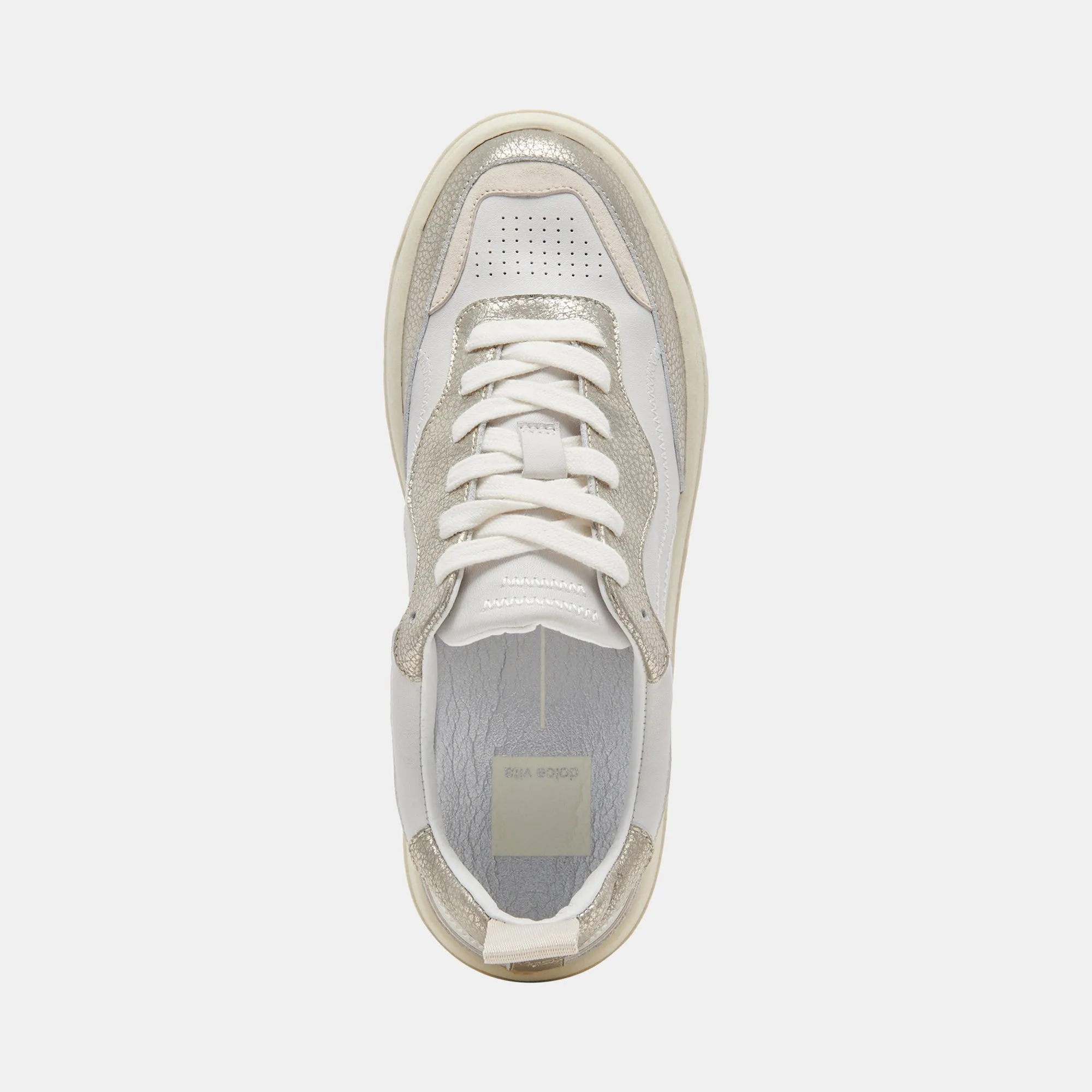 ADELLA SNEAKERS WHITE GOLD LEATHER