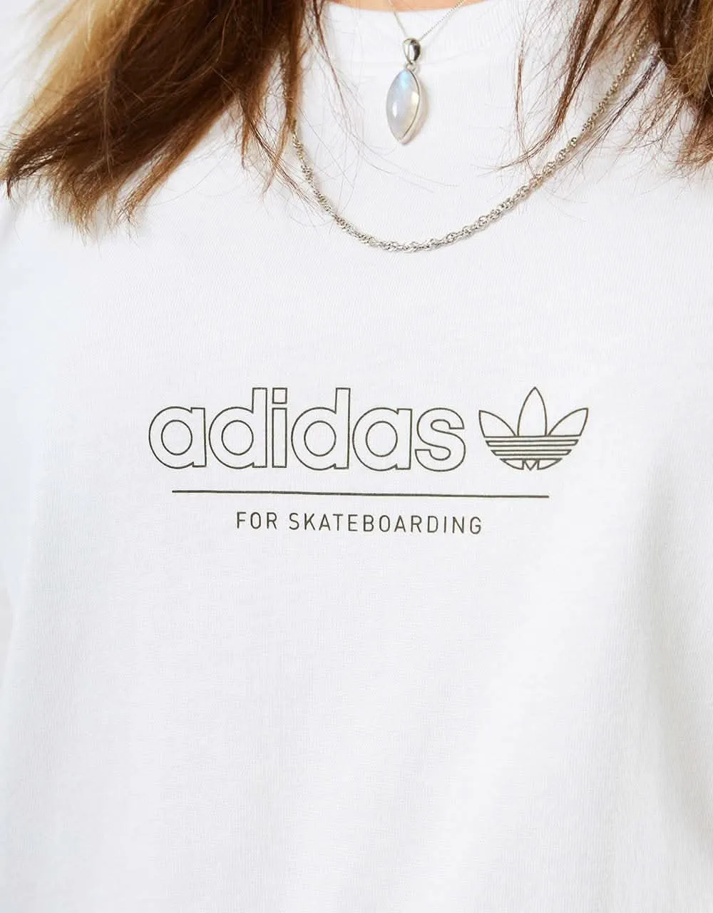 adidas 4.0 Strike T-Shirt - White/Olive Strata