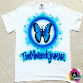 Airbrush Big Butterfly Shirt Design