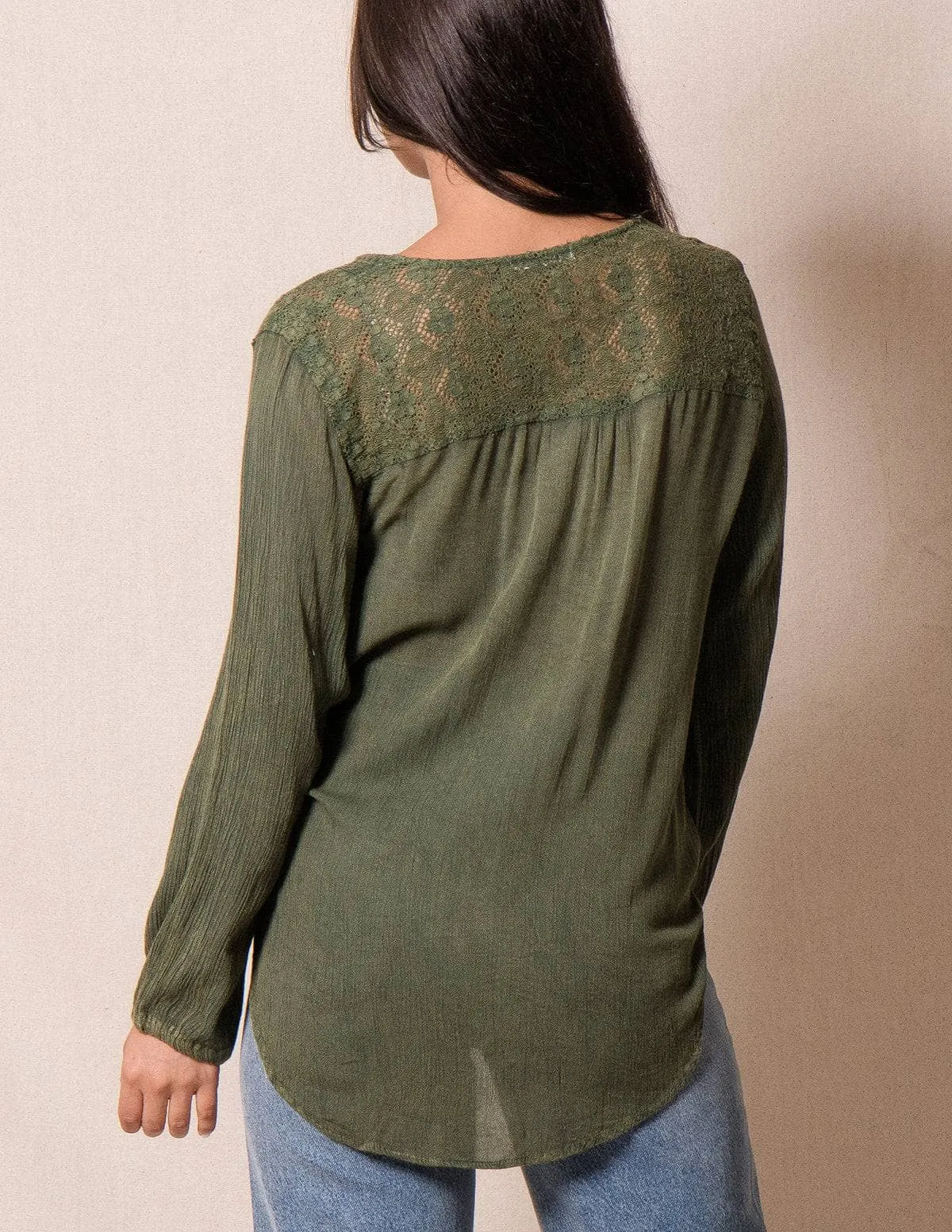 Angelica Tunic Top - Vintage Olive