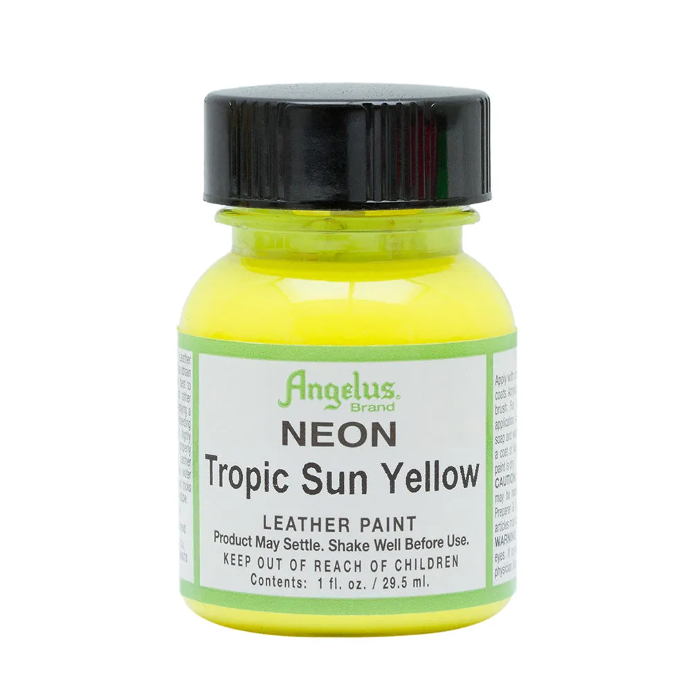 Angelus Neon Tropic Sun Yellow Leather Paint 090