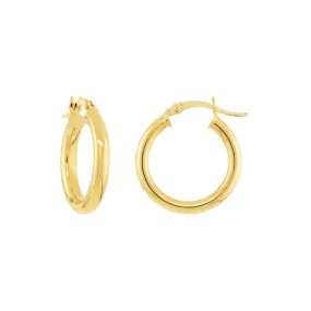 Aura by Martin Binder Gold Polished Hoop Earrings