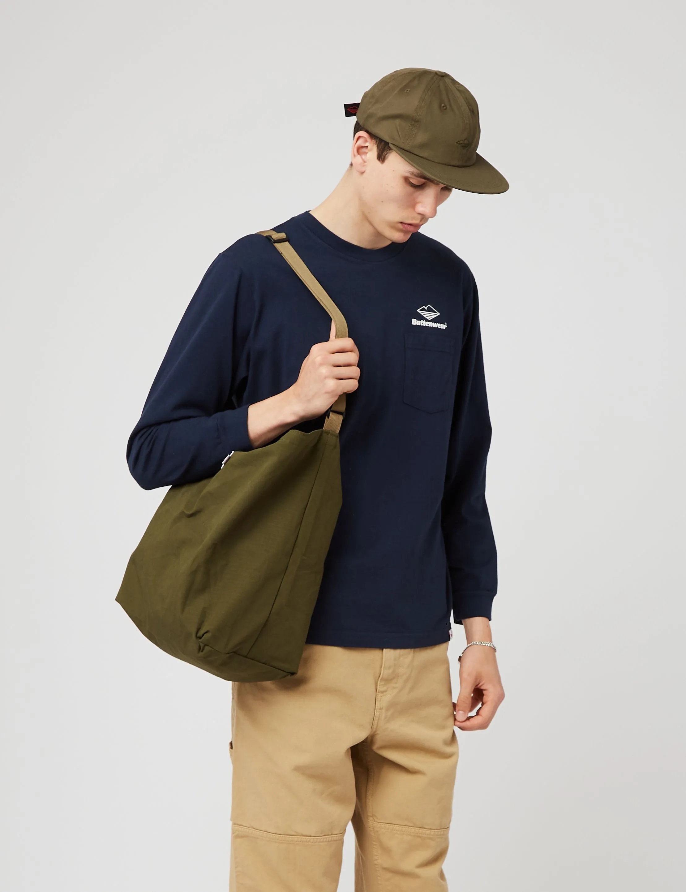 Battenwear Packable Tote (Cotton Ripstop) - Olive Green