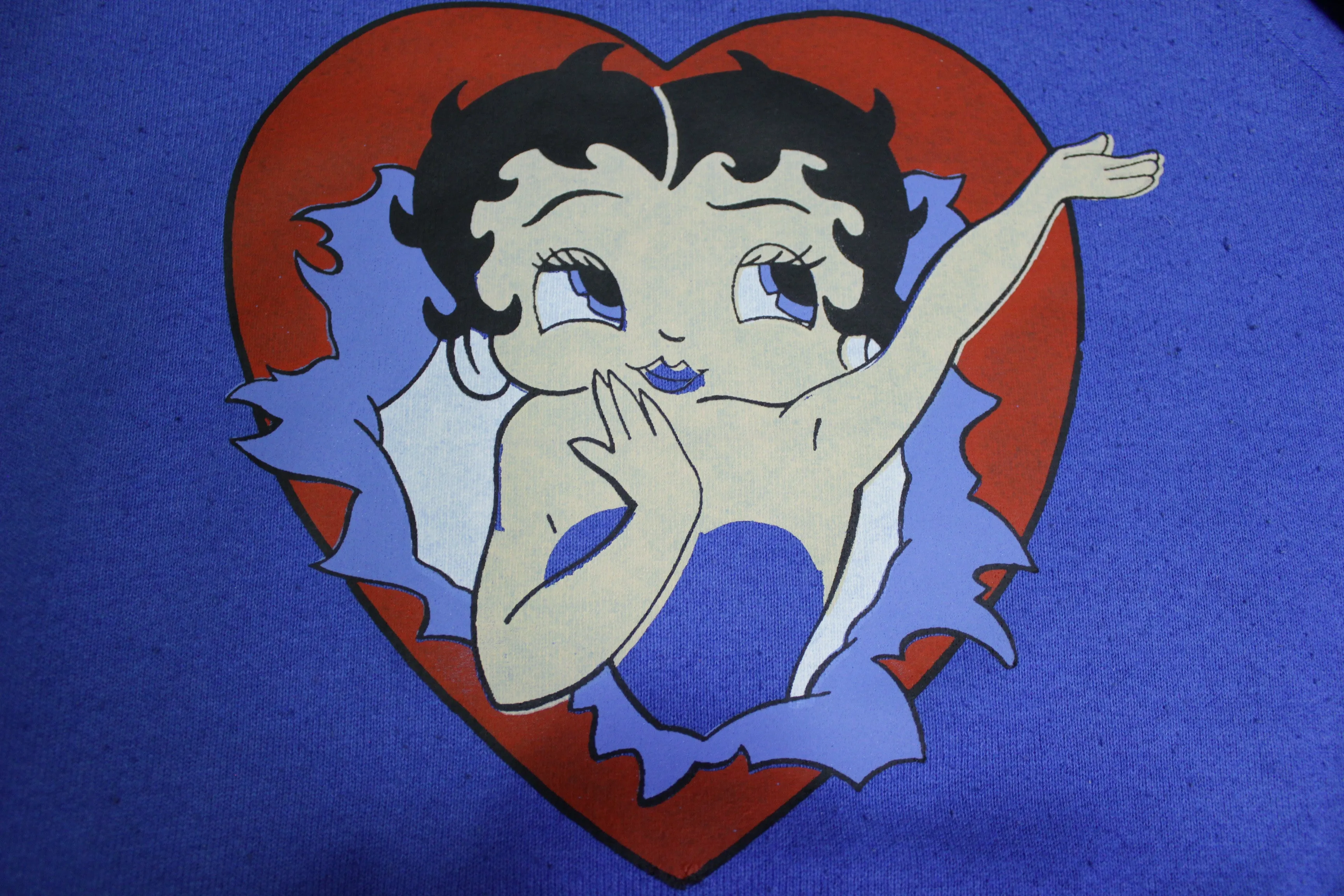 Betty Boop Vintage 90's FOTL Made in USA Broken Heart Entrance Sweatshirt