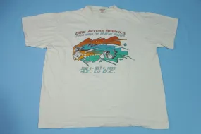 Bike Across America 1995 2000 MIle Made in USA 90's Bicycle Marathon AZ to DC T-Shirt