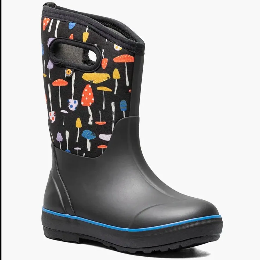 BOGS Black Multi Mushrooms Classic II Boots