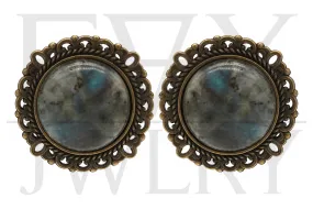 Bronze Labradorite Plugs