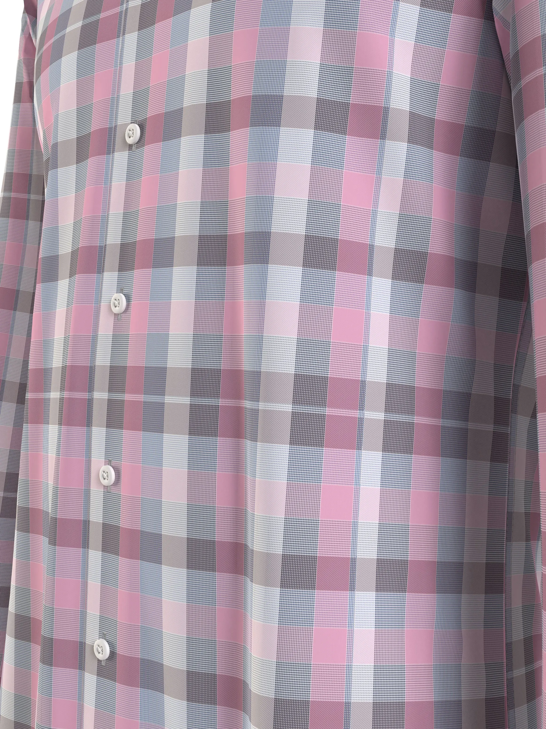 Check Slim Fit Shirt - Classic Pink