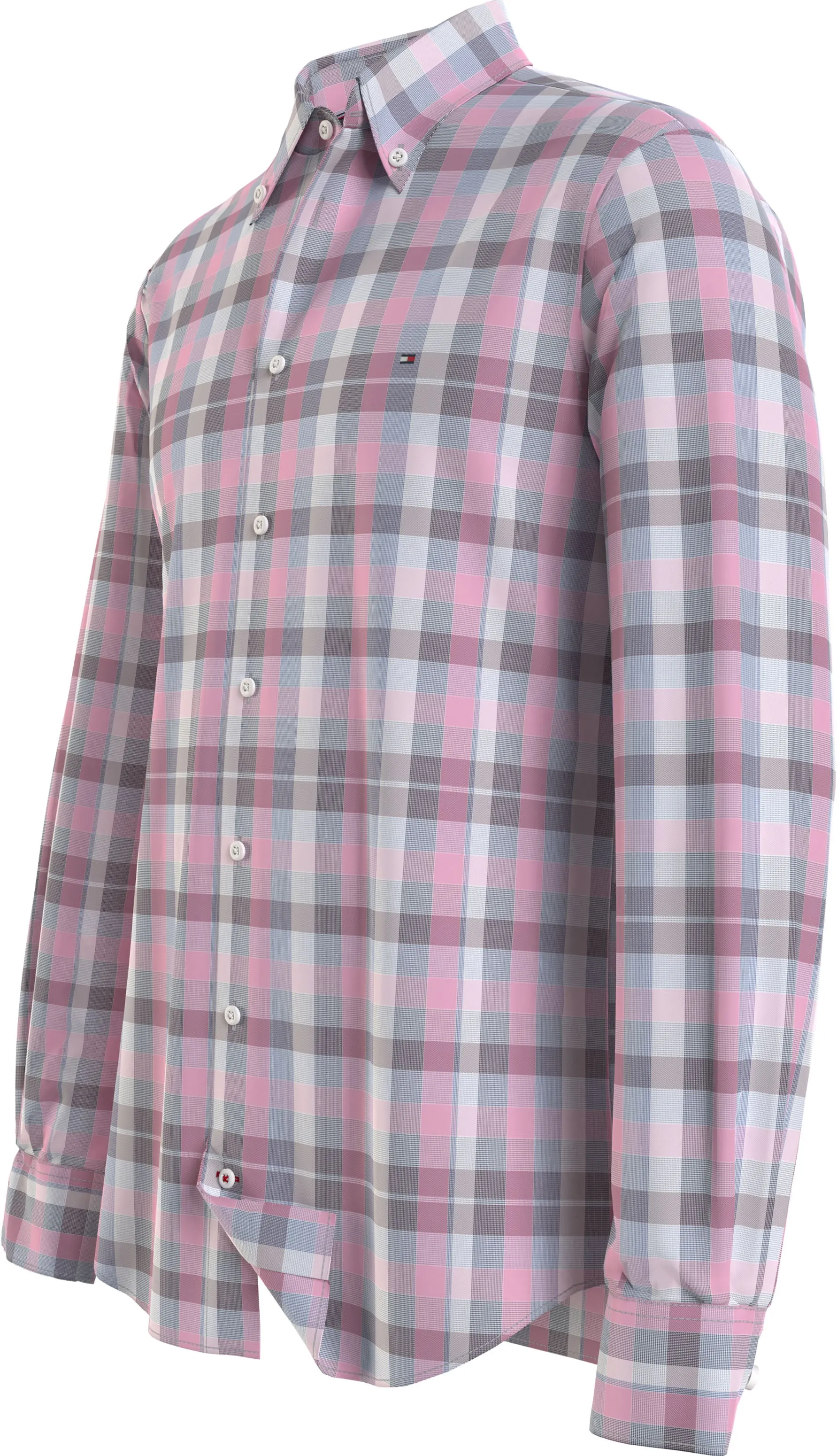 Check Slim Fit Shirt - Classic Pink