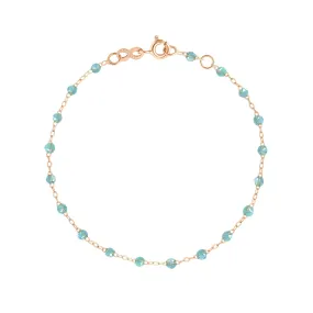 Classic Gigi Aqua bracelet, Rose Gold, 7.5"