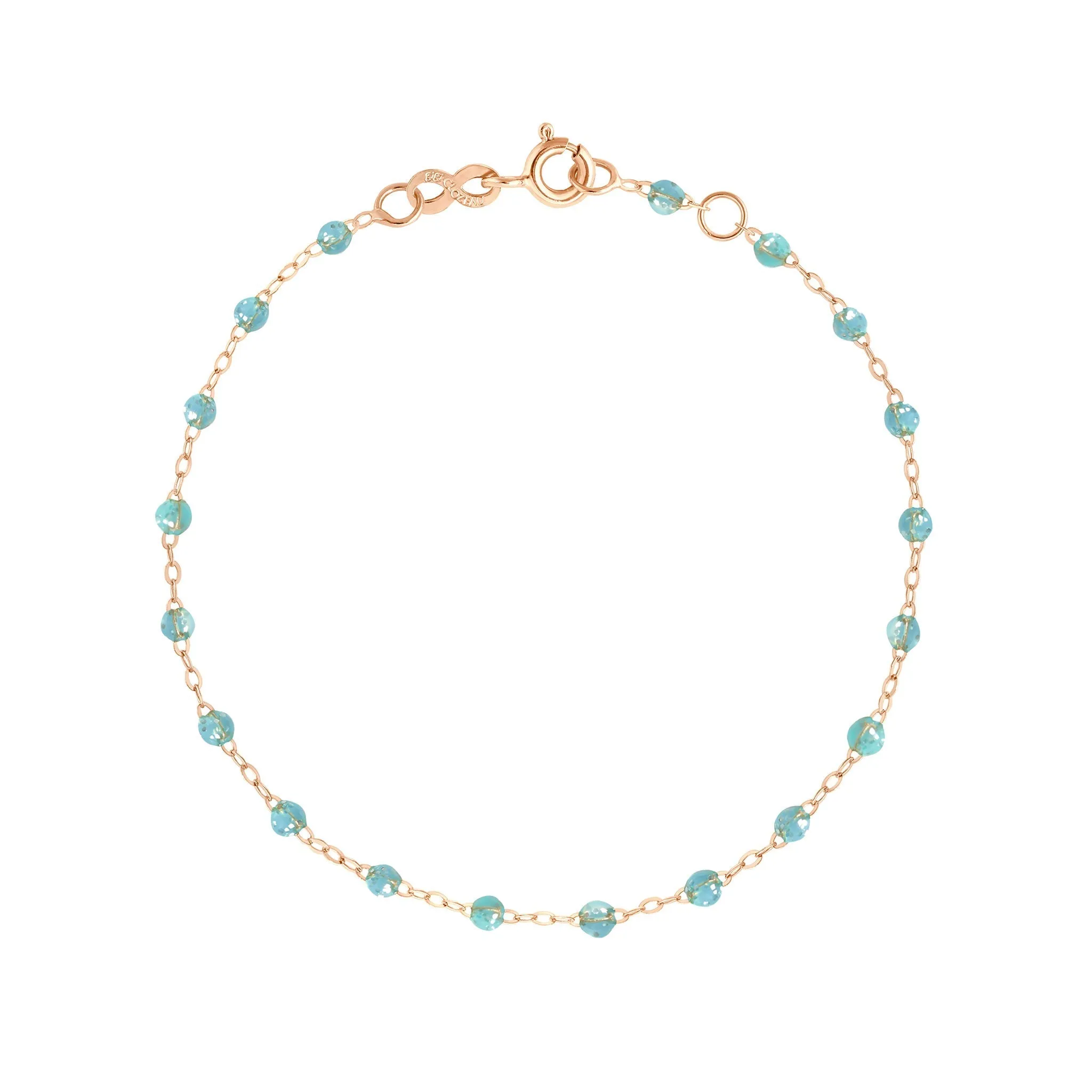 Classic Gigi Aqua bracelet, Rose Gold, 7.5"