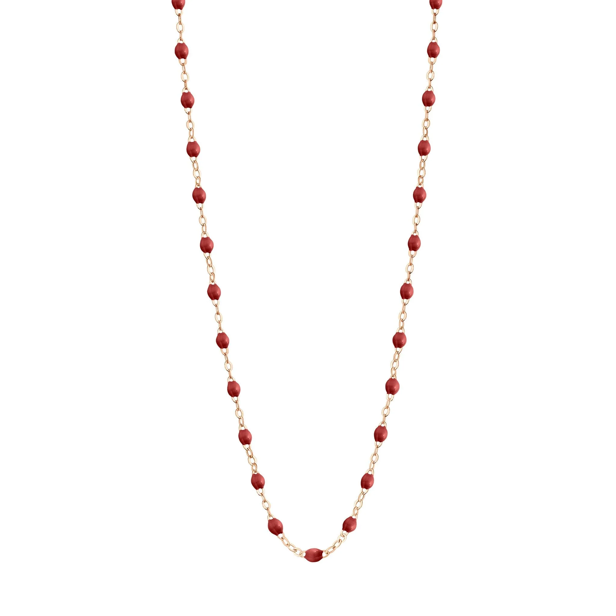 Classic Gigi Bordeaux necklace, Rose Gold, 19.7"