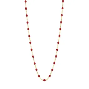 Classic Gigi Cherry necklace, Yellow Gold, 19.7"