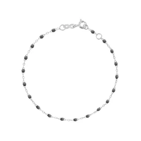 Classic Gigi Grey bracelet, White Gold, 6.7"