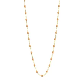 Classic Gigi Nude necklace, yellow gold, 16.5"