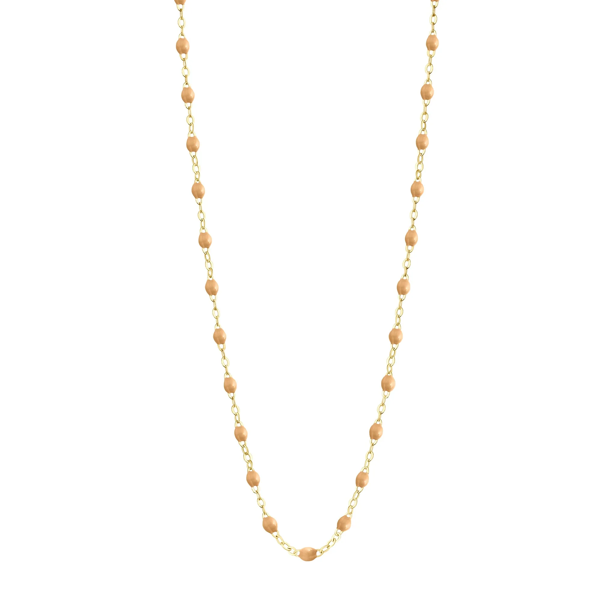 Classic Gigi Nude necklace, yellow gold, 16.5"