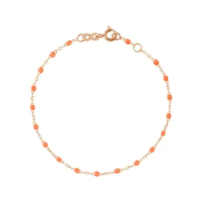 Classic Gigi Orange bracelet, Rose Gold, 6.7"