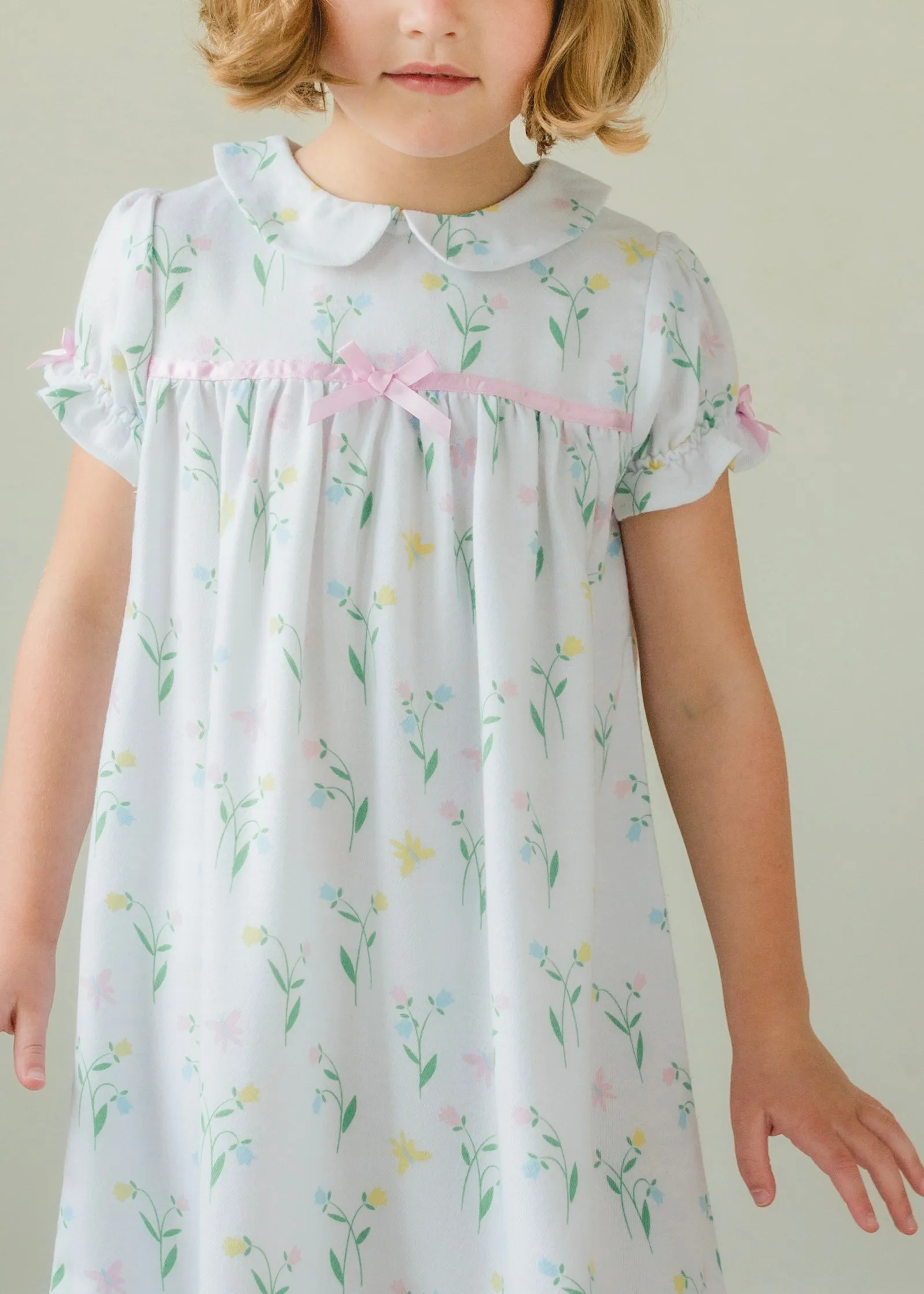 Classic Short Sleeve Nightgown - Butterfly Garden