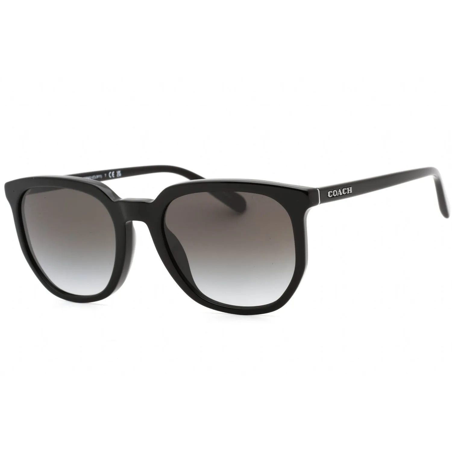 Coach 0HC8384U Sunglasses Black / Grey Gradient Women's