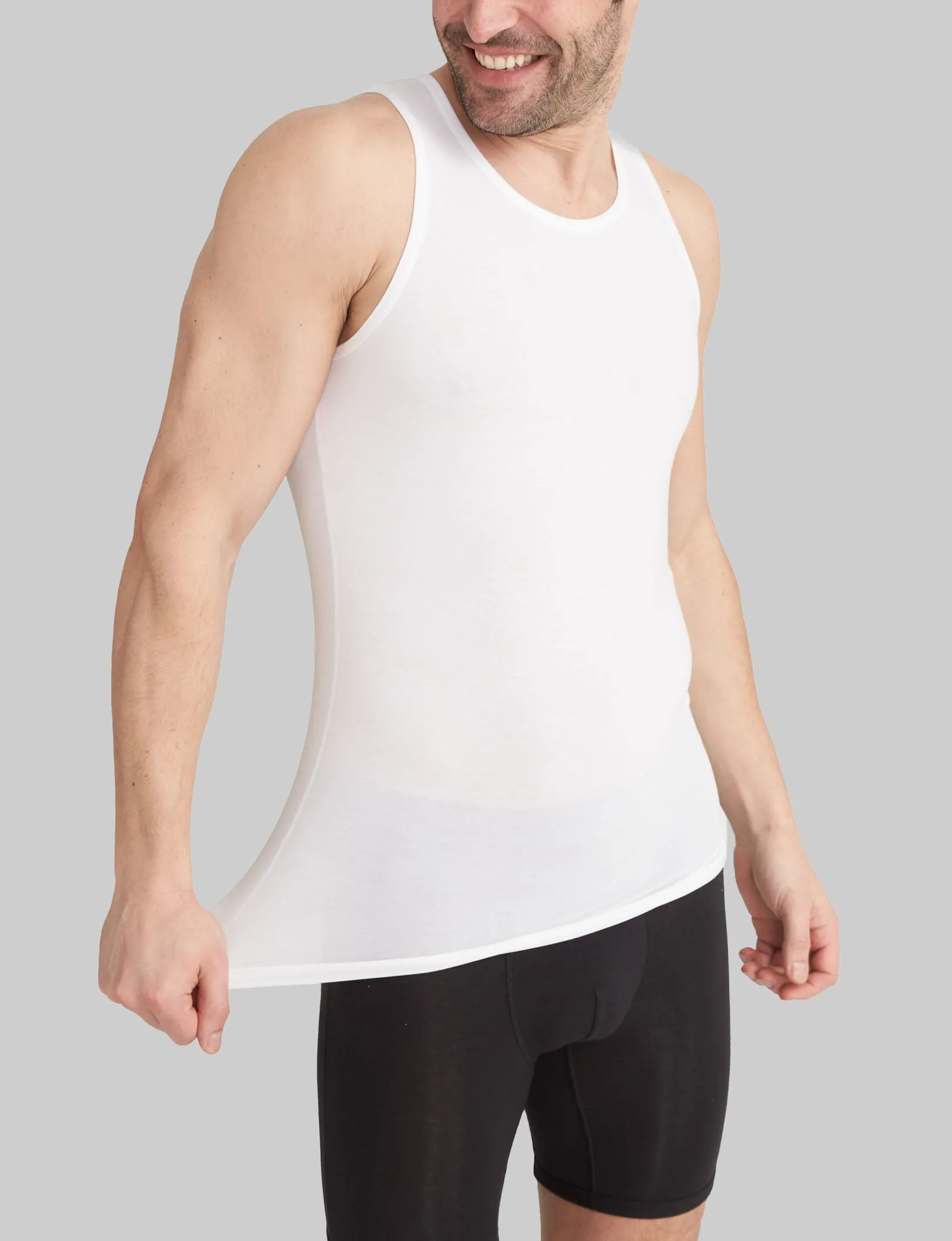 Cool Cotton Tank Stay-Tucked Undershirt