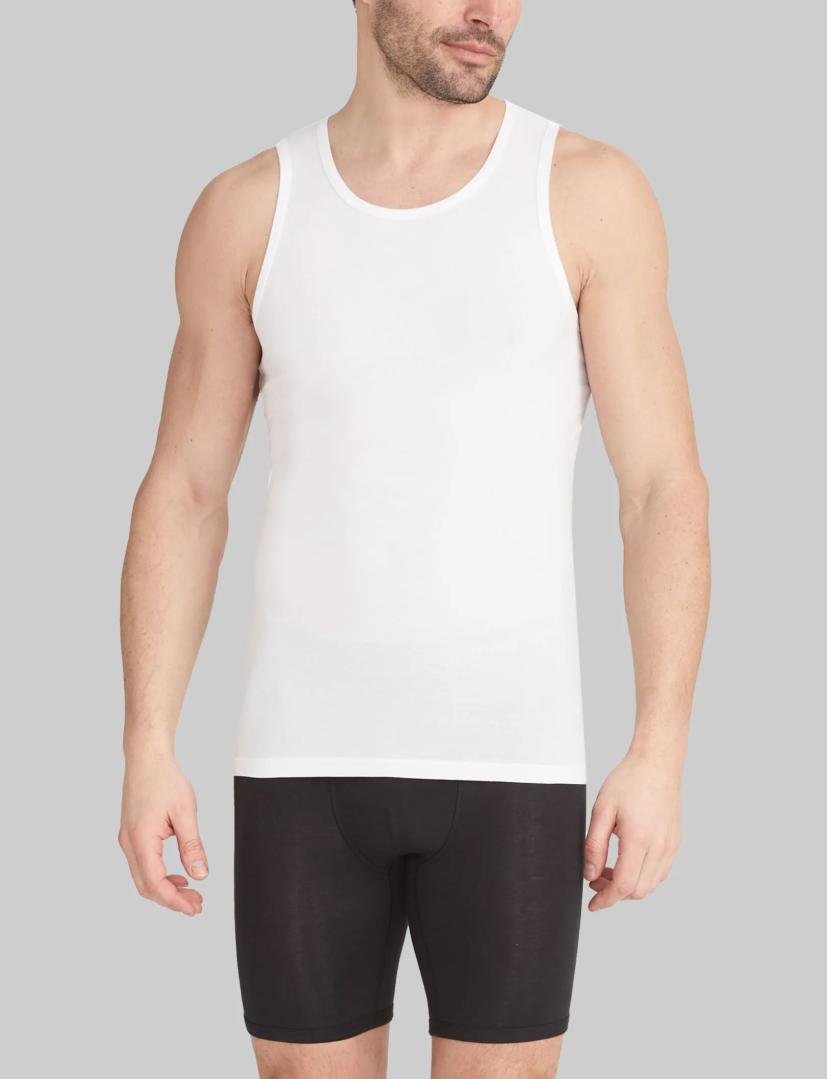 Cool Cotton Tank Stay-Tucked Undershirt