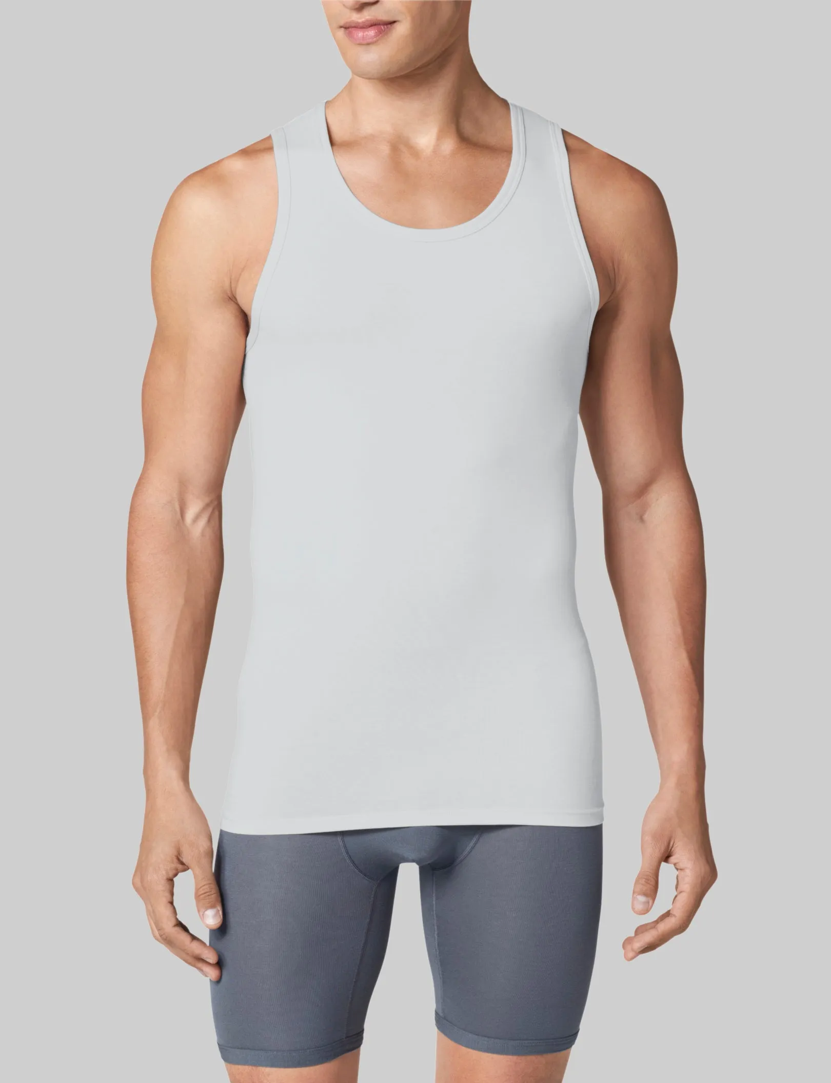 Cool Cotton Tank Stay-Tucked Undershirt