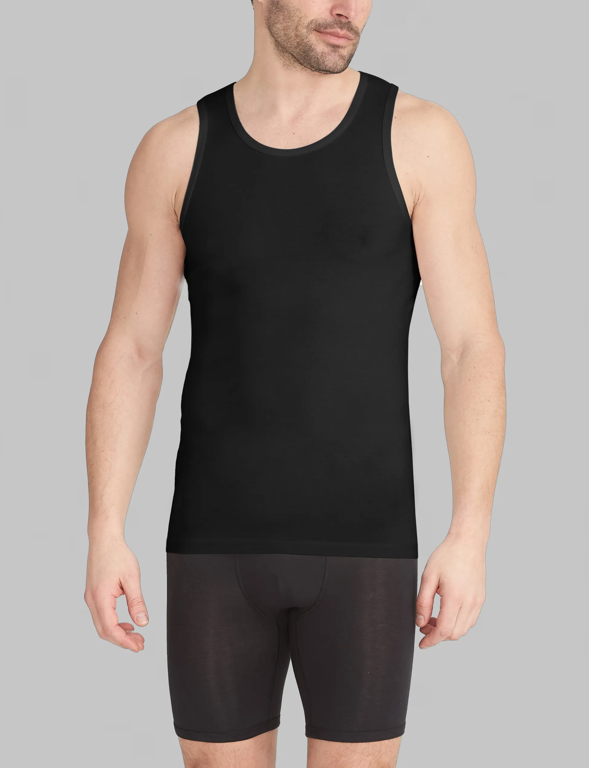 Cool Cotton Tank Stay-Tucked Undershirt