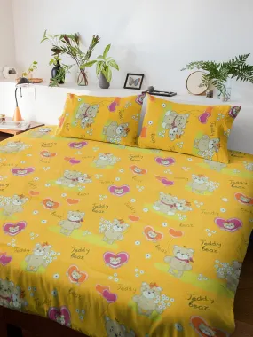 Cotton Family Bedsheet With Pillow Cover