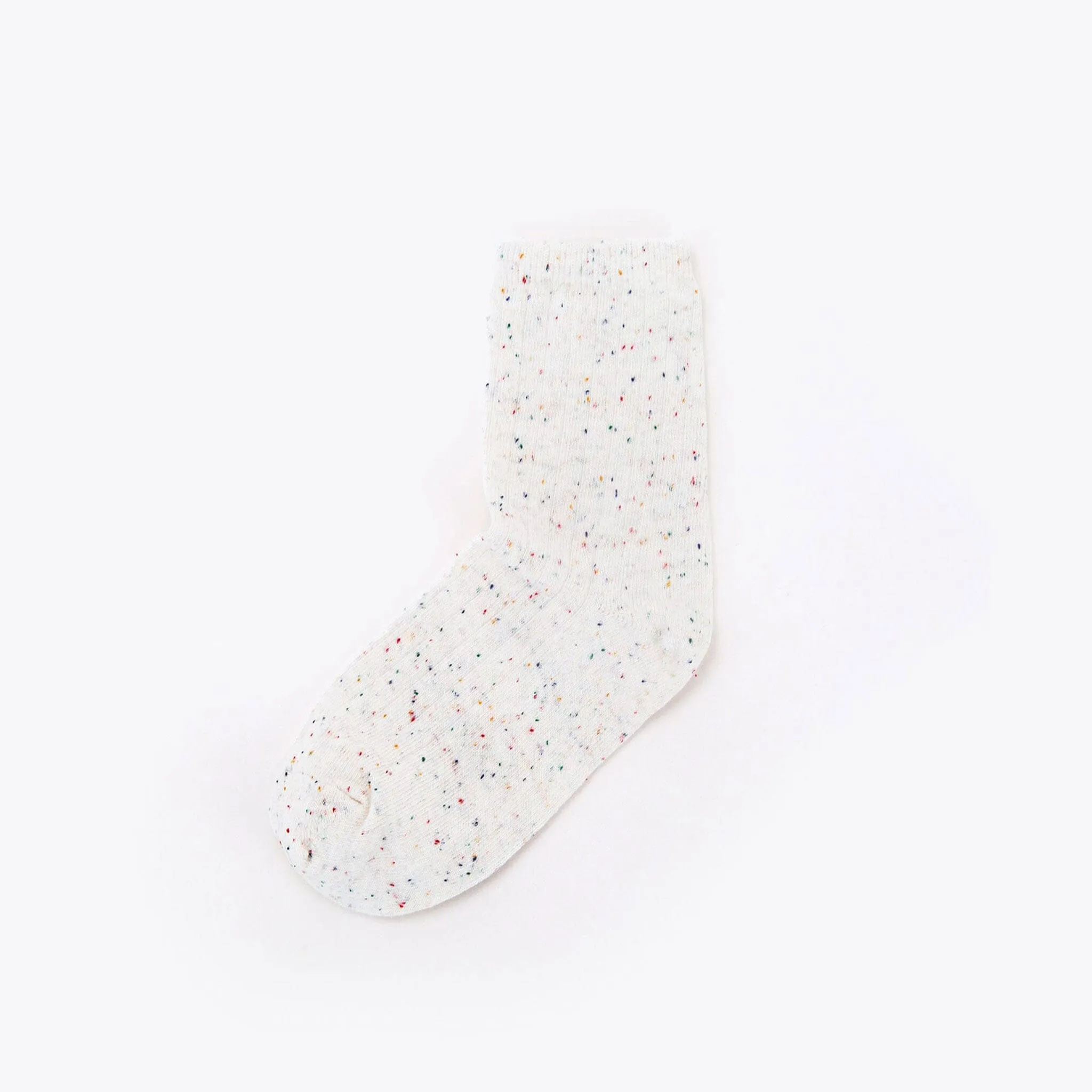 Cotton Mid Sock Ivory Multicolor Marl