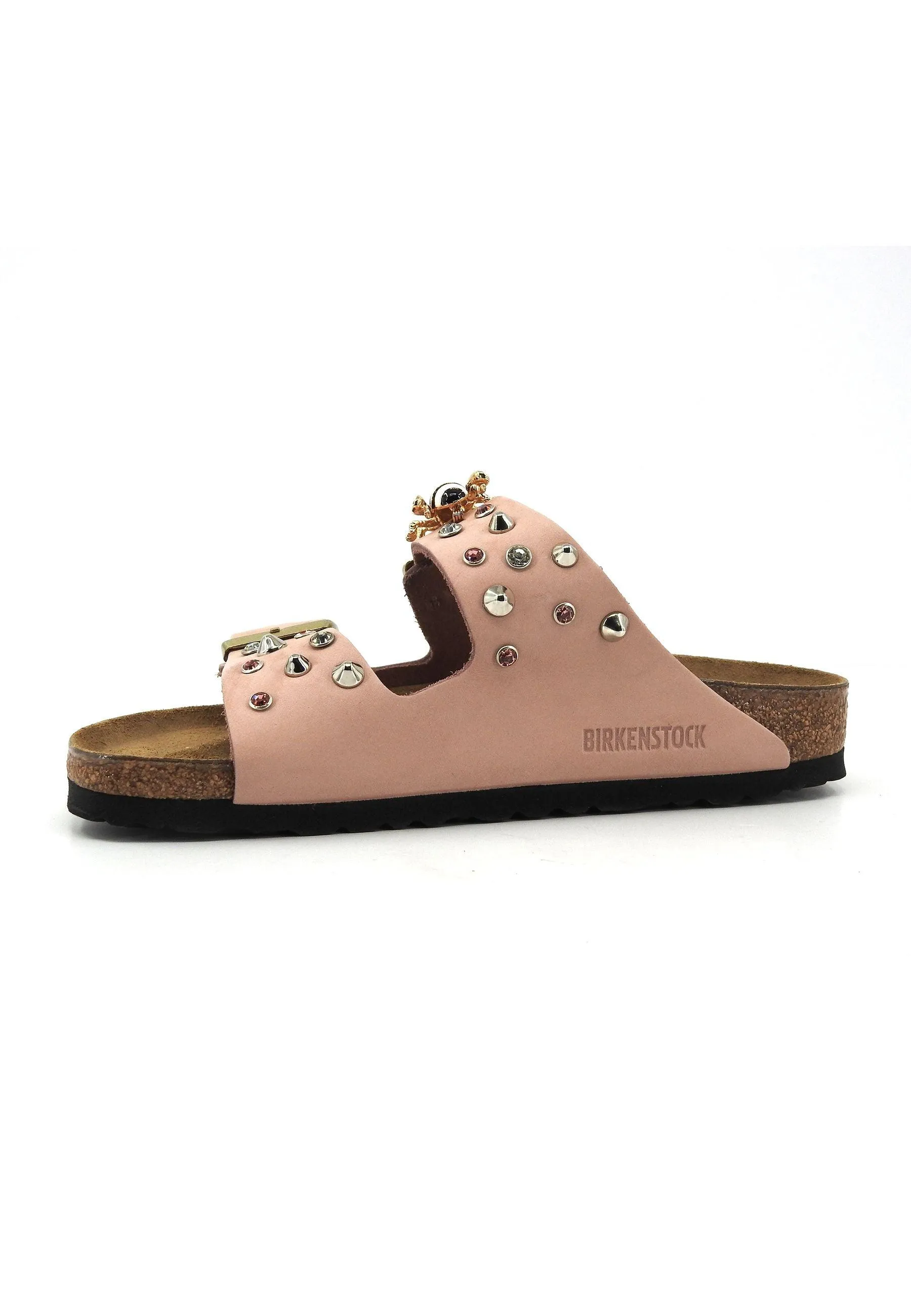 CUSTOM / BIRKENSTOCK Ciabatta Fibbie Borchie Spilla Soft Pink 1026684