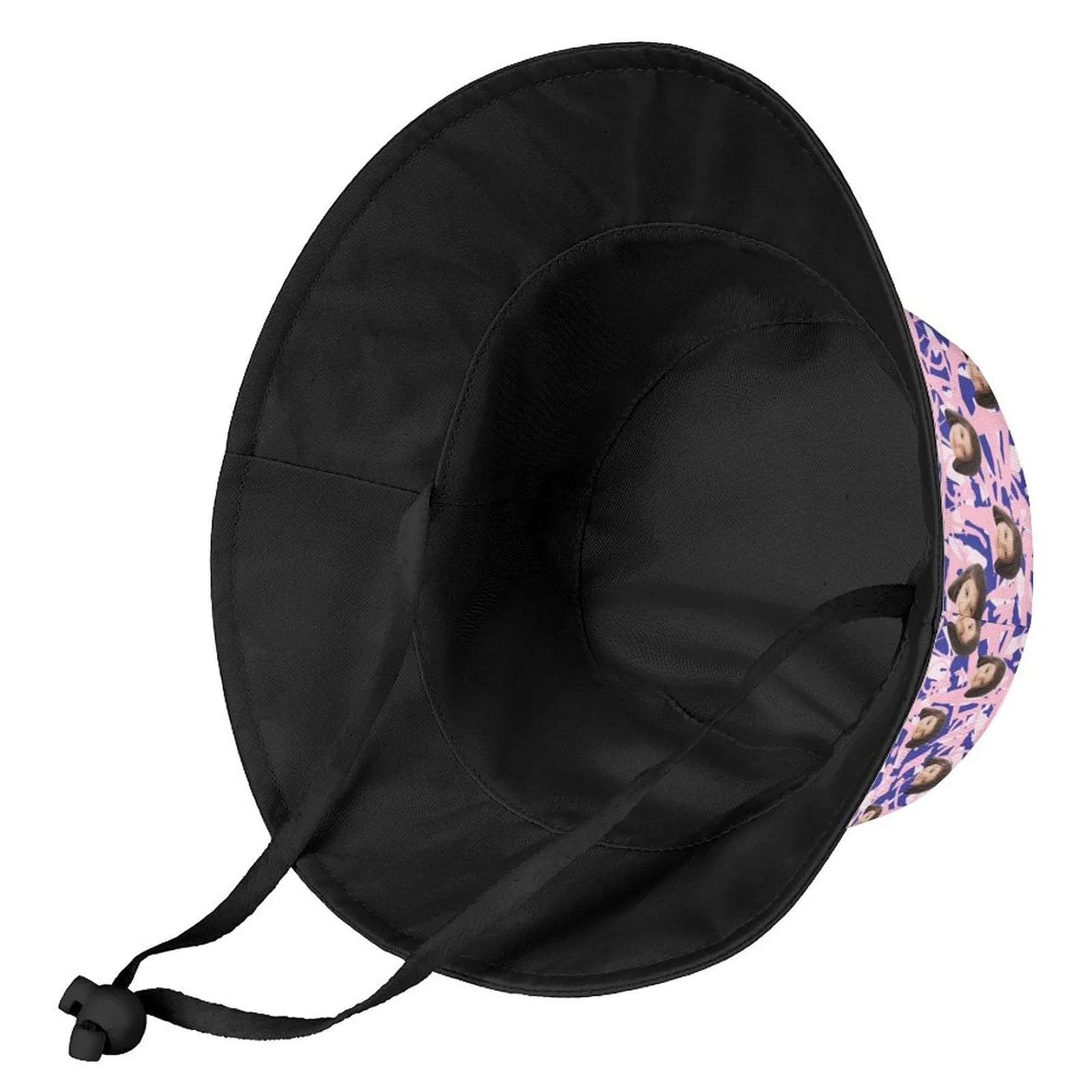 Custom Face Purple Pink Graffiti Kid's Bucket Boonie Hat