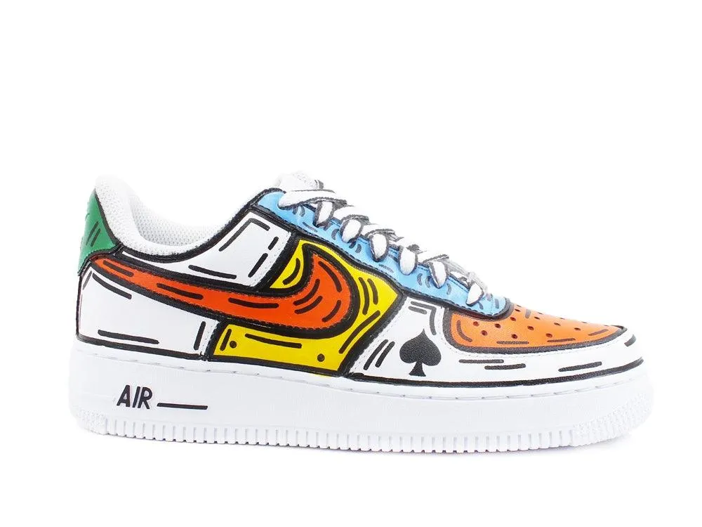 CUSTOM / NIKE Air Force 1 GS AF1 Sneaker Comics