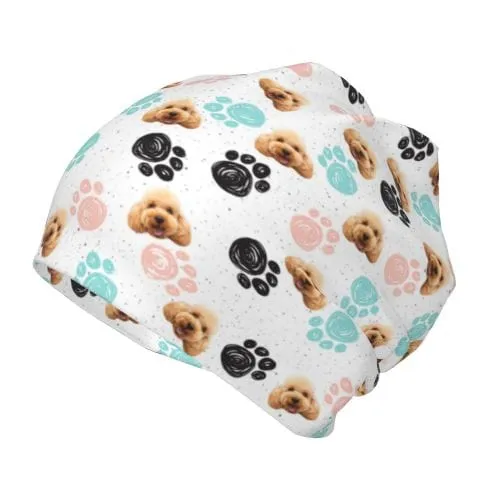 Custom Pet Face Dog Paw Print Kid's Beanie