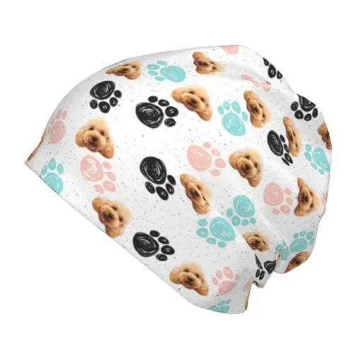 Custom Pet Face Dog Paw Print Kid's Beanie