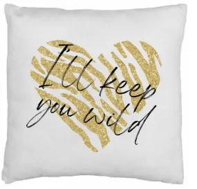 Custom Printed Pillow Cover in White or Natural