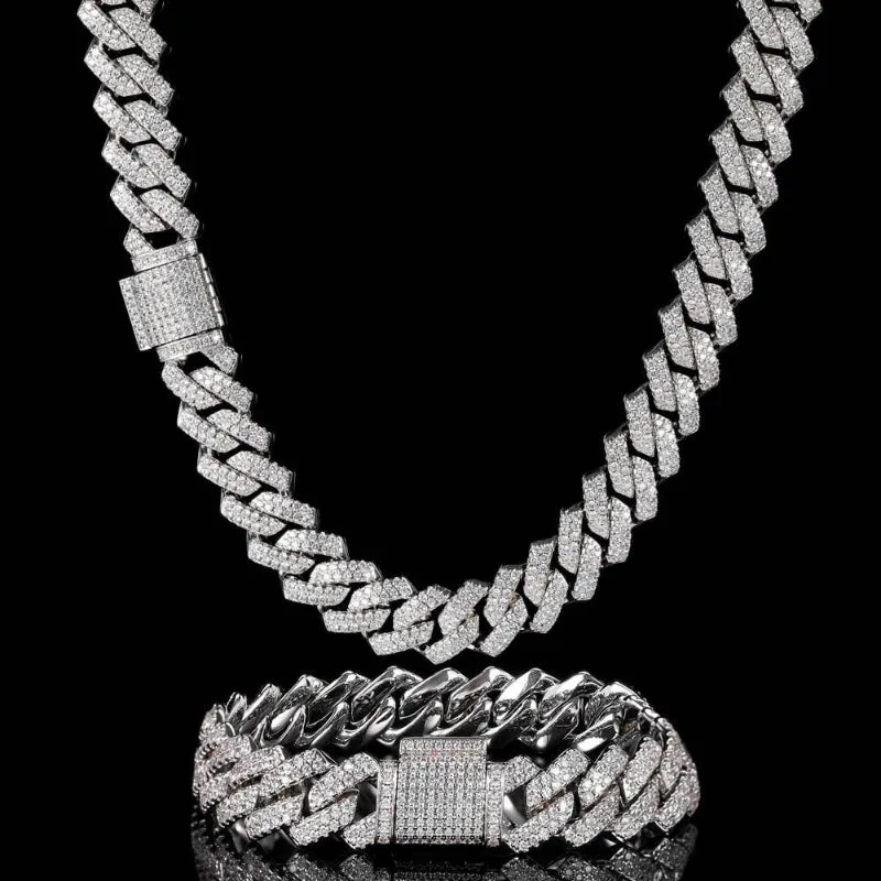 【Custom】8mm Hip Hop Flip Buckle Single Row Cuban Chain