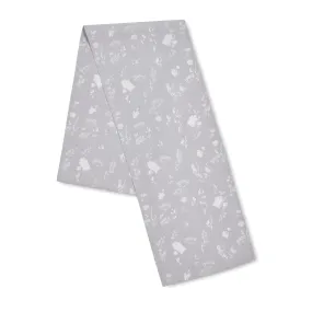 Dining Meadowsweet Floral Table Runner - White / Grey