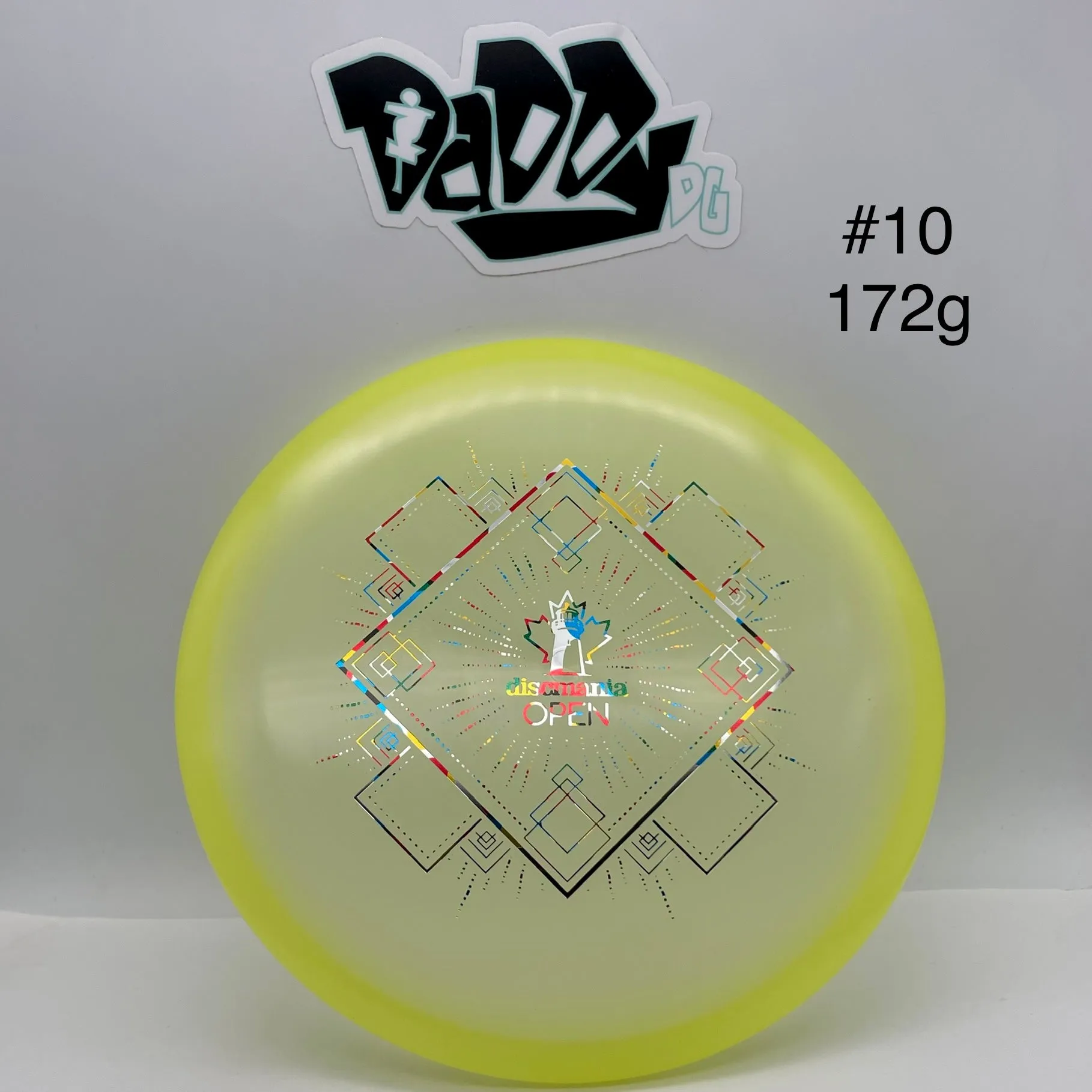 Discmania Color Glow C-Line P2 Putt & Approach with 2023 Discmania Open Stamp