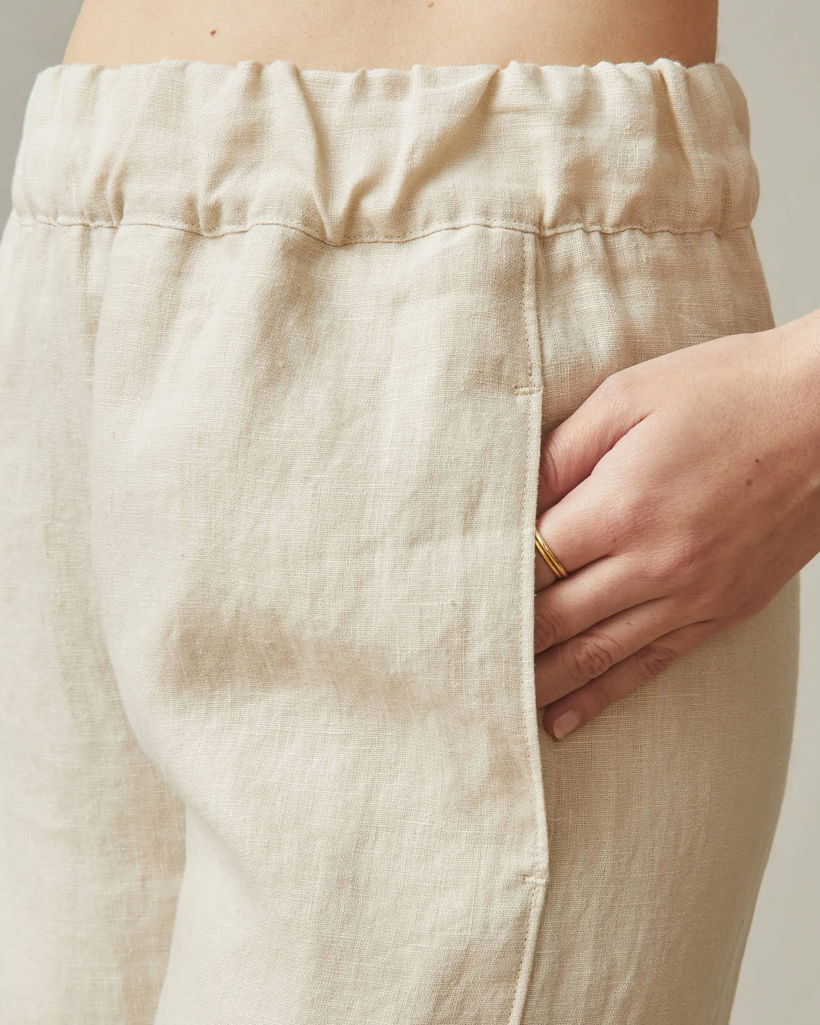 Easy Linen Wide Leg Pant - Cotton