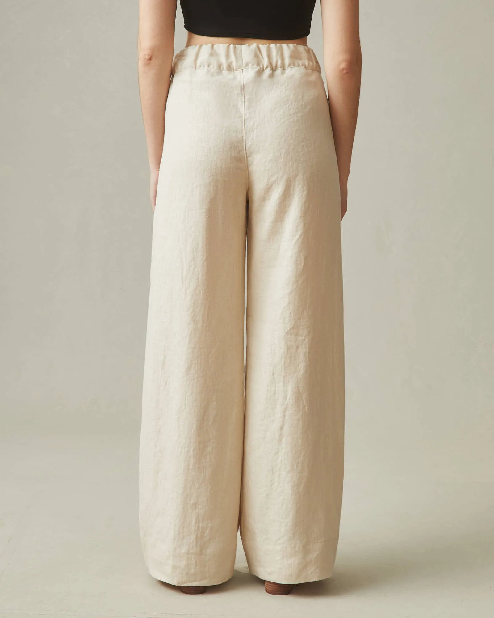 Easy Linen Wide Leg Pant - Cotton