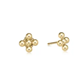 ENewton 3mm Signature Cross Classic Beaded Earring