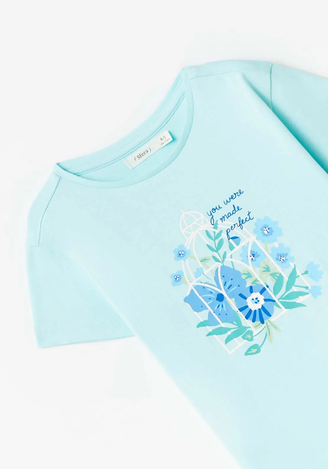 Floral T-Shirt - Blue