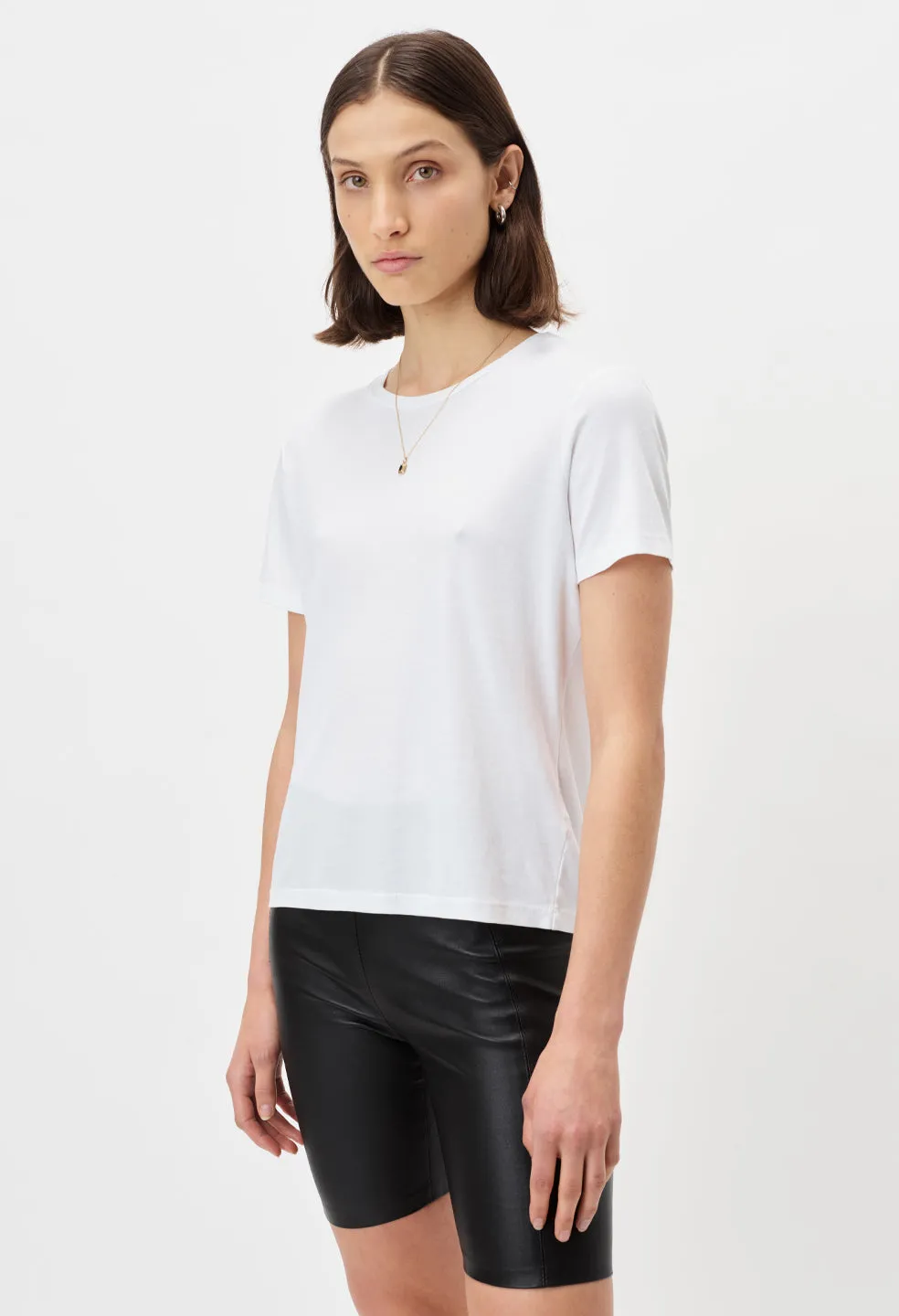 High Twist Cotton Classic Tee / Chalk