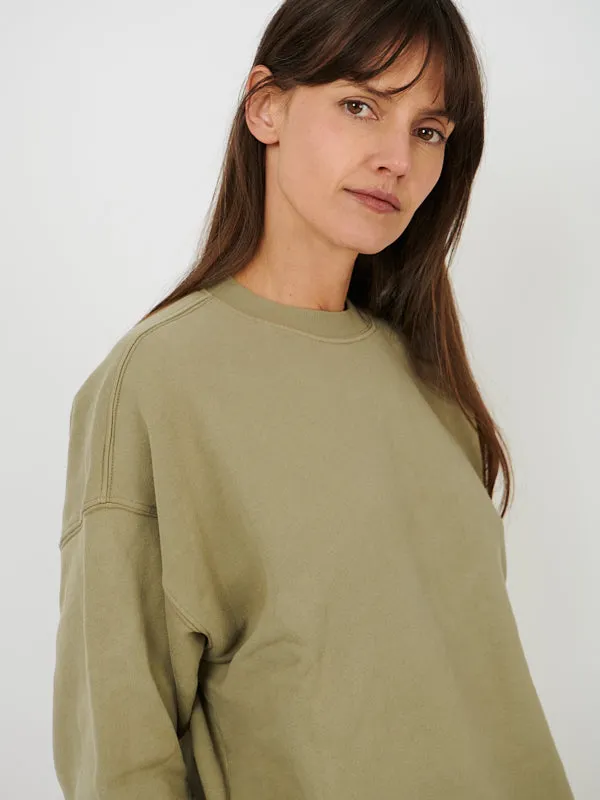 Honor Sweatshirt in Green Agate