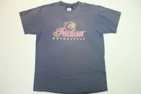 Indian Motorcycles Post Falls Idaho Vintage 90's Biker Est. 1901 T-Shirt