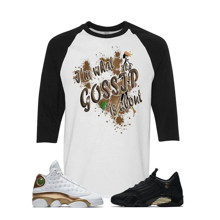 Jordan 13/14 Defining moments pack White And Black Baseball T's (GOSSIP)